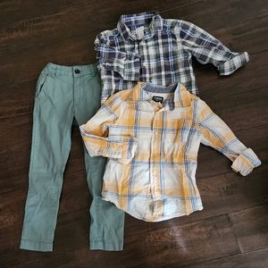 Boys pants and button shirts